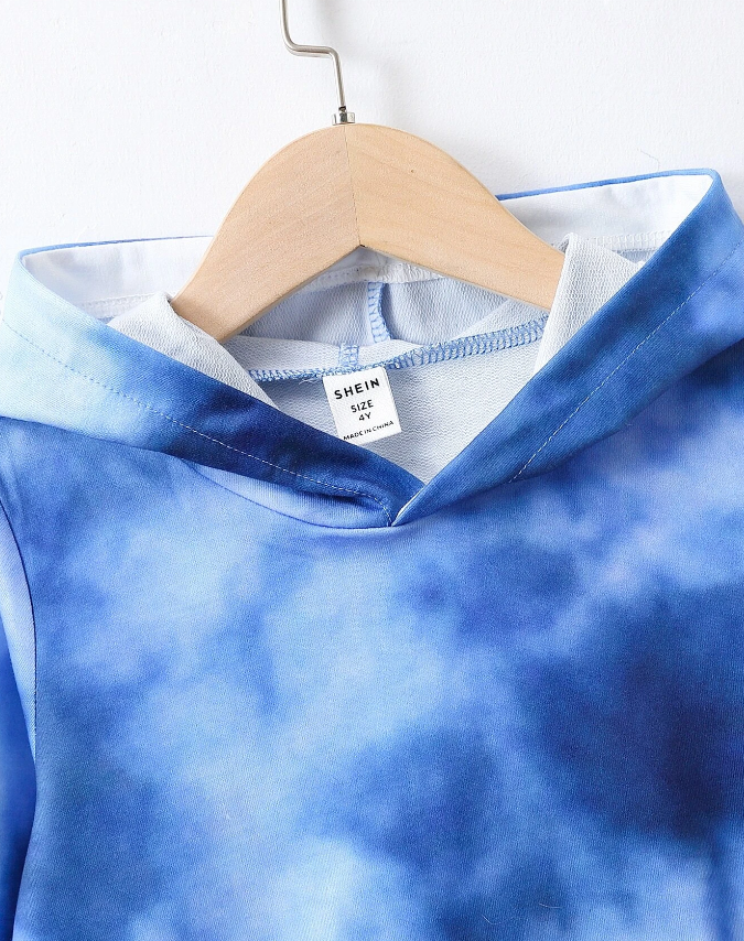 Sudadera Azul Tie-Dye para Niños-4