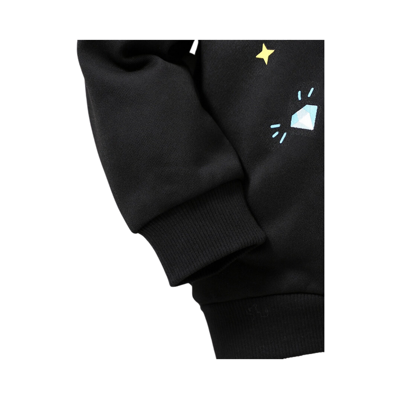 Sudadera Infantil Unicornio - Negro-4