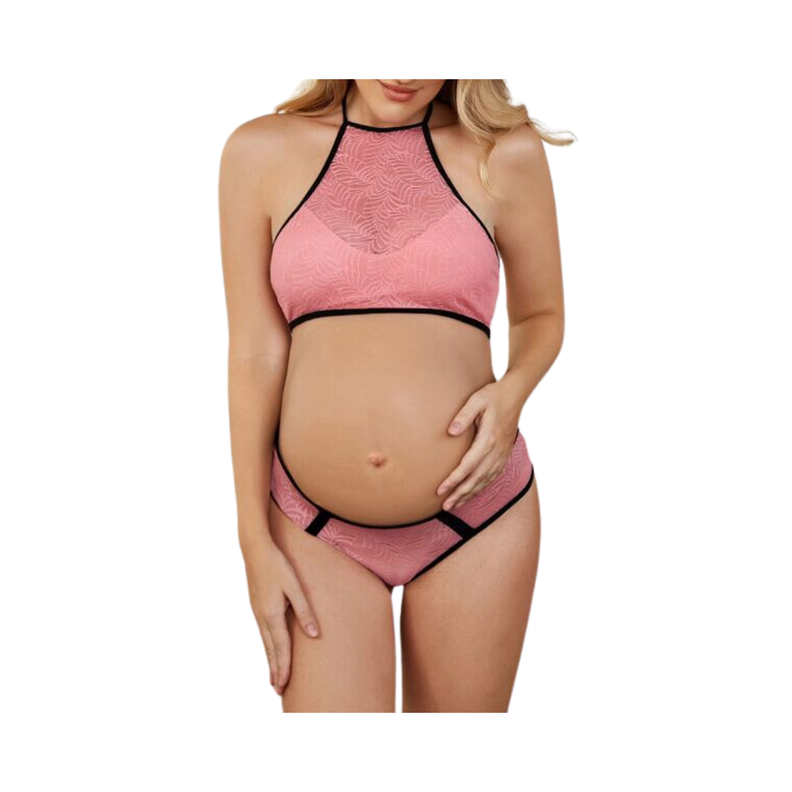 Conjunto Premamá de Lencería - Rosa-0