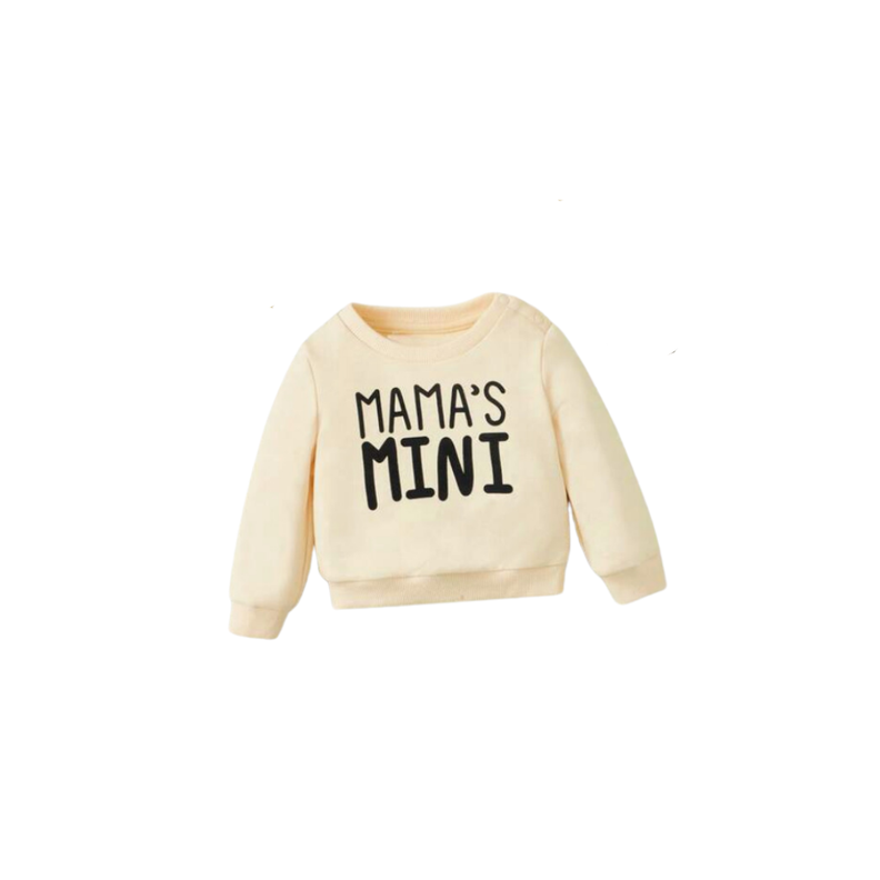 Sudadera Beige "Mama's Mini" Unisex-0