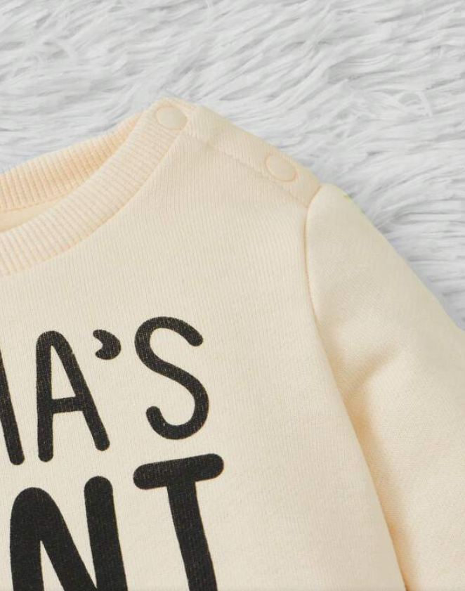 Sudadera Beige "Mama's Mini" Unisex-2