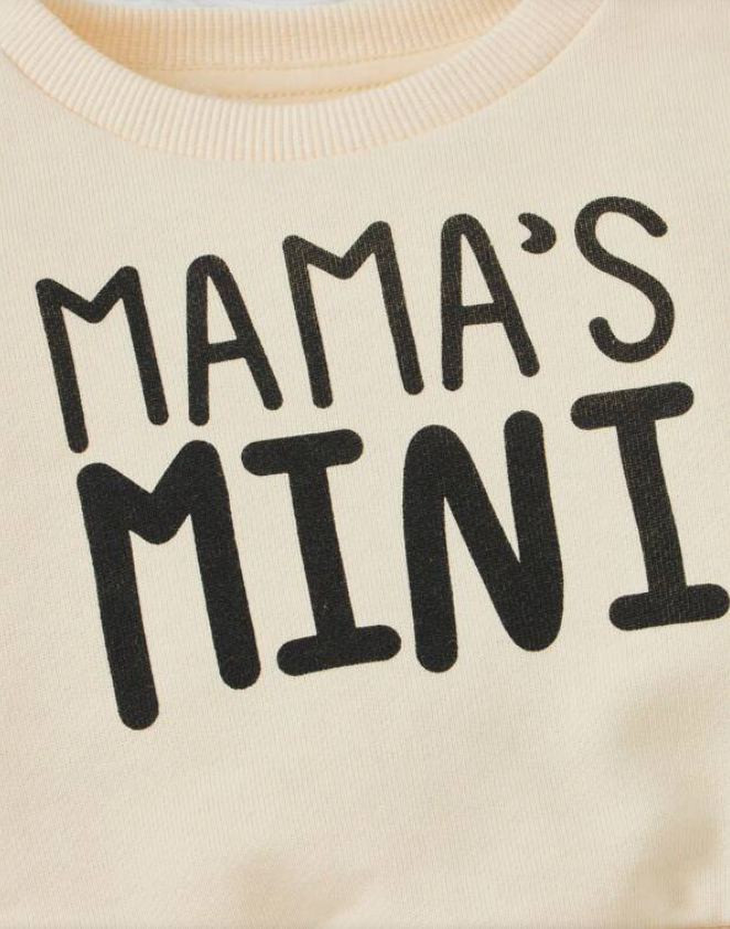 Sudadera Beige "Mama's Mini" Unisex-4