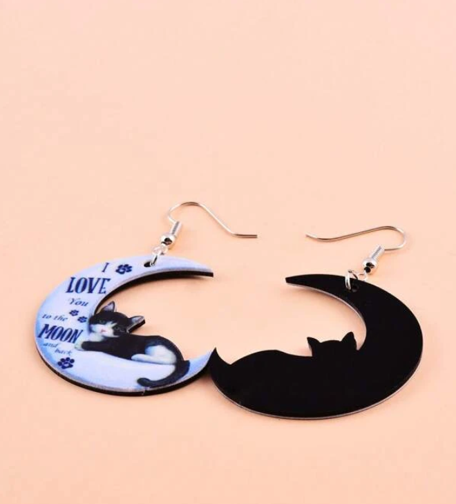 Pendientes "I Love You to the Moon and Back"-1