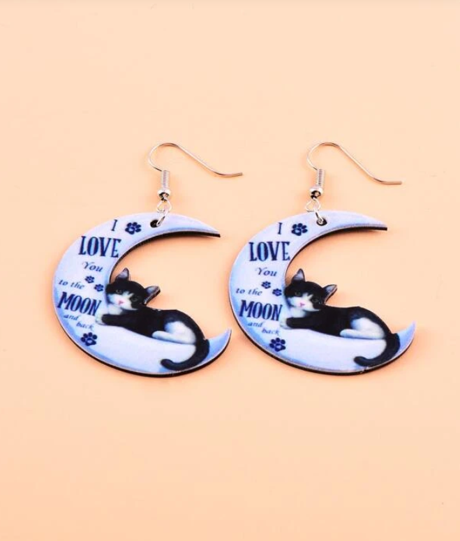 Pendientes "I Love You to the Moon and Back"-2