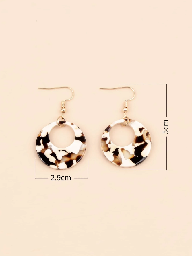 Pendientes de Aro Multicolor - Leopardo-2