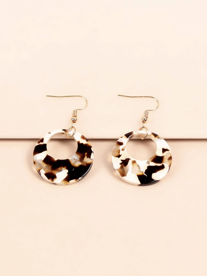 Pendientes de Aro Multicolor - Leopardo-3