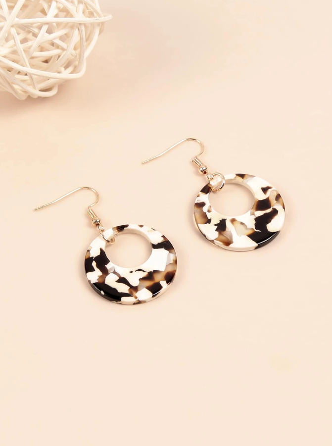 Pendientes de Aro Multicolor - Leopardo-4