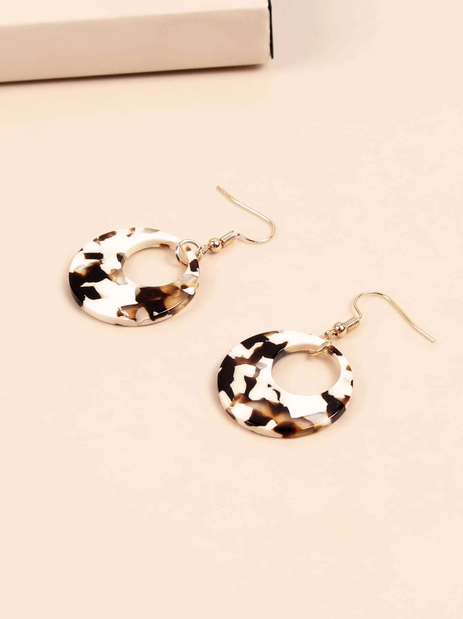 Pendientes de Aro Multicolor - Leopardo-5