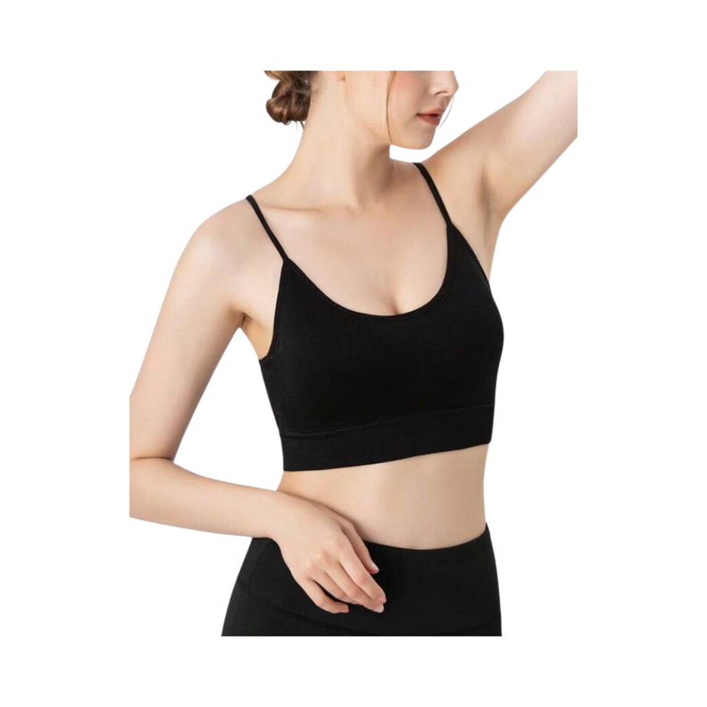 Top Deportivo Negro sin Costuras – Comodidad y Soporte 🖤✨-0