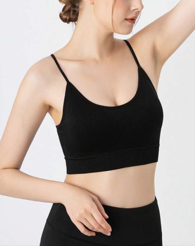 Top Deportivo Negro sin Costuras – Comodidad y Soporte 🖤✨-1