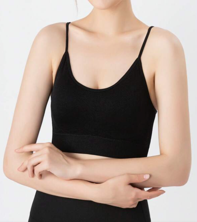 Top Deportivo Negro sin Costuras – Comodidad y Soporte 🖤✨-4