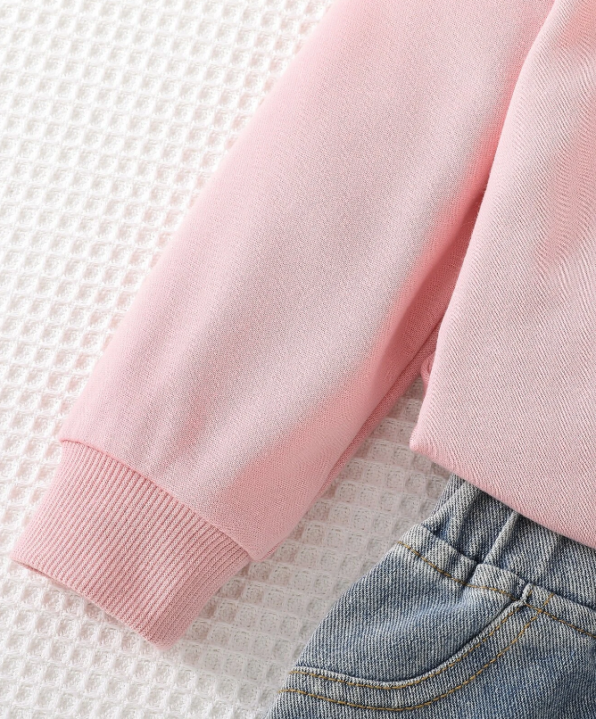 Sudadera con Estampado de Letras 'Love' - Rosa-4