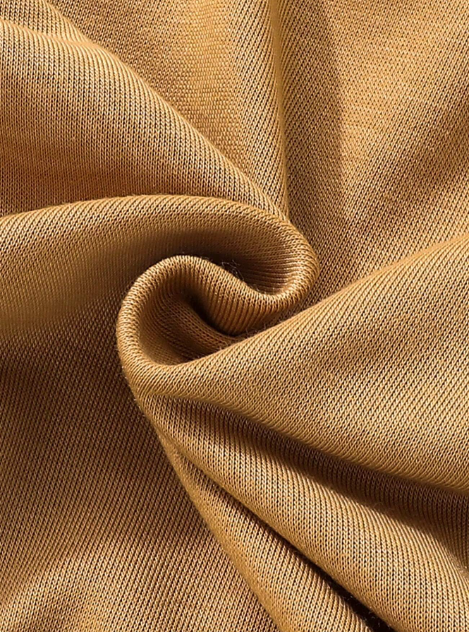 Sudadera para Niños con Manga Raglán en Color Caqui-3