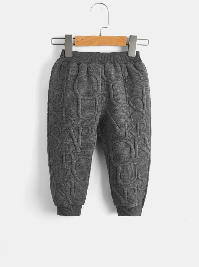 Conjunto de Sudadera y Pantalones Deportivos - Gris Oscuro-1