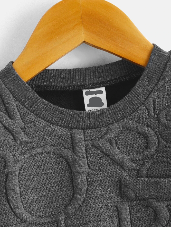 Conjunto de Sudadera y Pantalones Deportivos - Gris Oscuro-5
