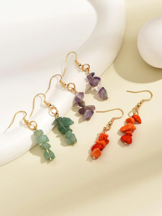 Pendientes Geométricos de Piedra-1