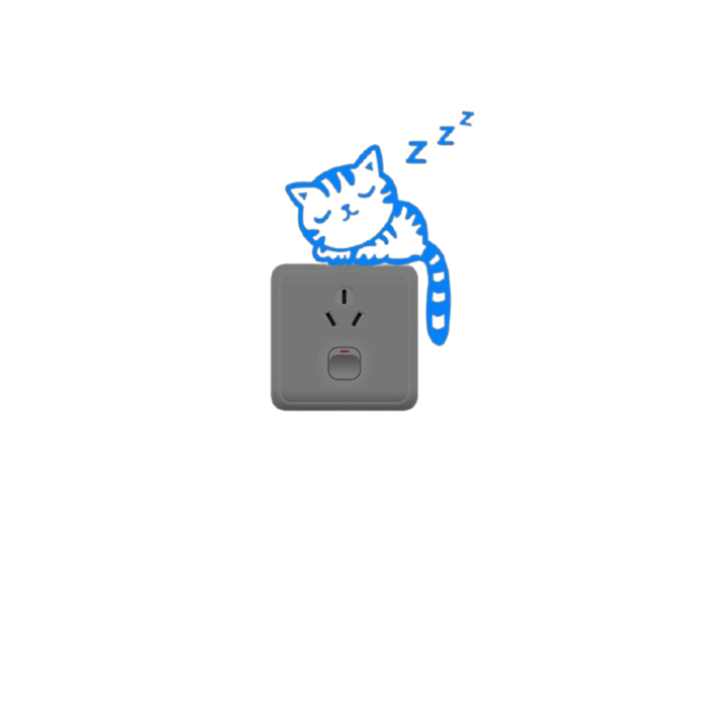 Adhesivo Decorativo "Gatito Dormilón para Interruptores"-0