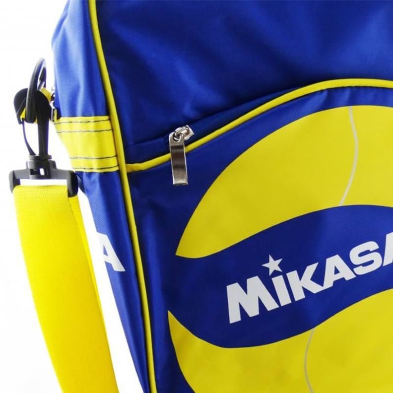 BOLSO MIKASA AZUL AMARILLO 6 BALONES VOLLEY V200W-4