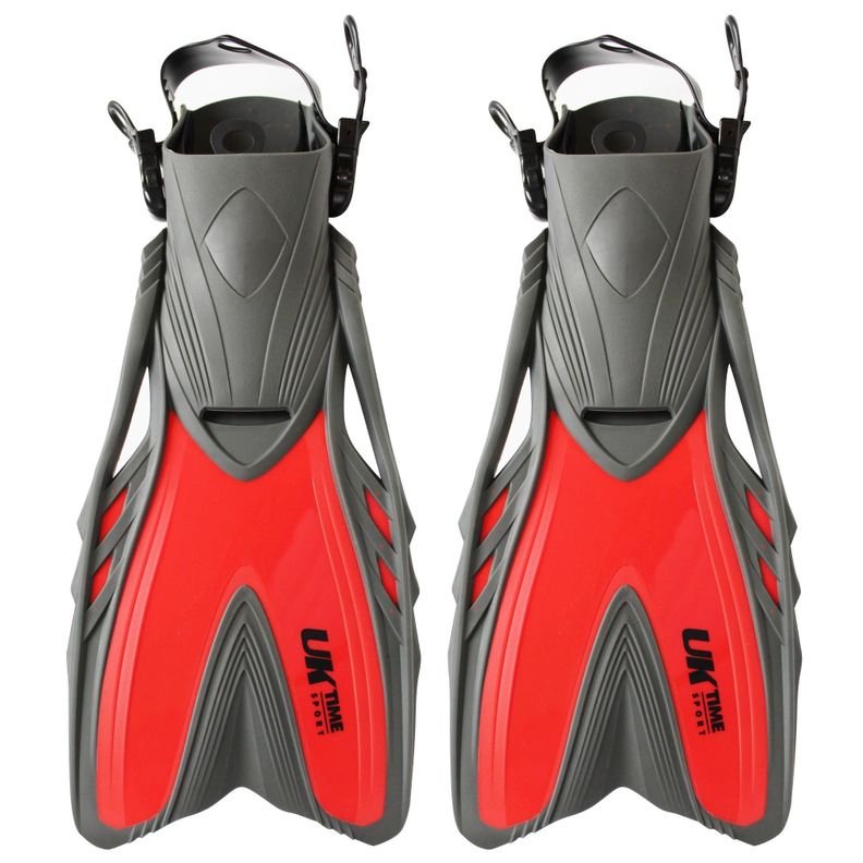 ALETAS AJUSTABLES DE NATACION UKTIME S/M Rojo