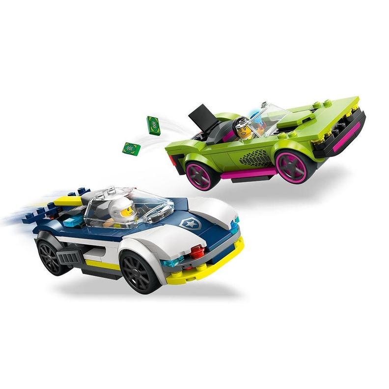 Lego City Auto De Policía Y Potente Auto Deportivo-2