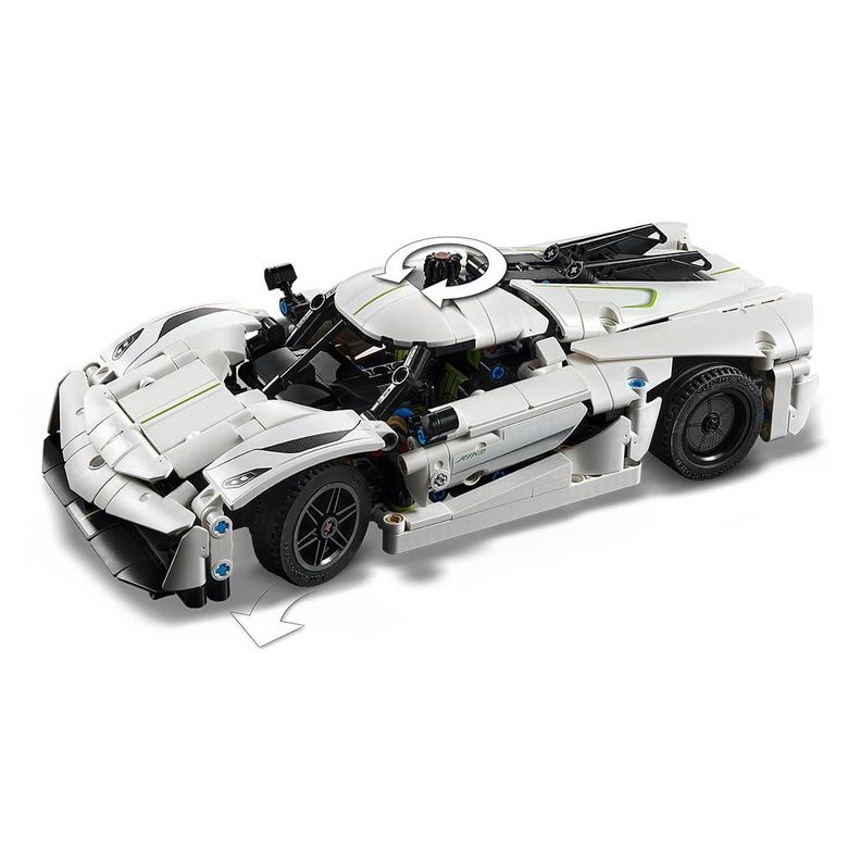 Lego Hiperauto Koenigsegg Jesko Absolut Blanco (42184)-3