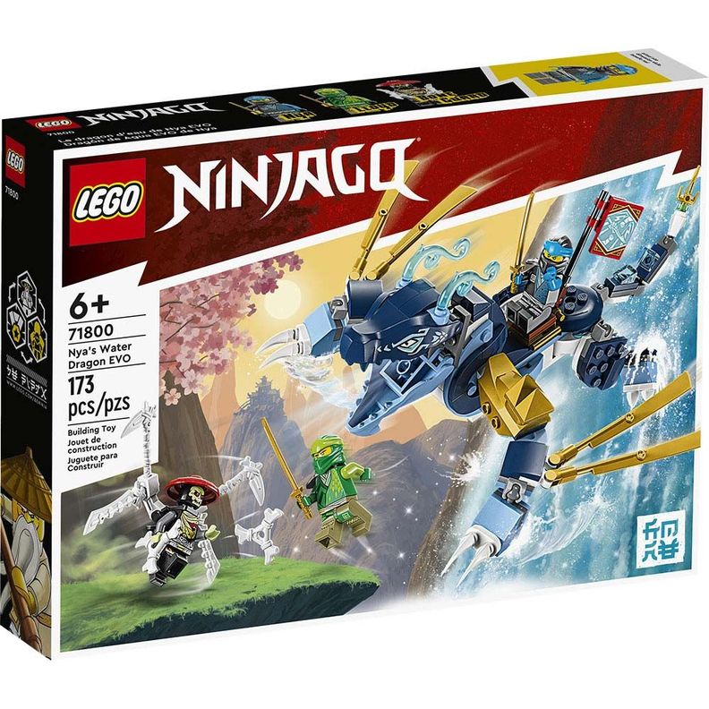 Lego Ninjago Dragón De Agua Evo De Nya 71800 173 Piezas-0
