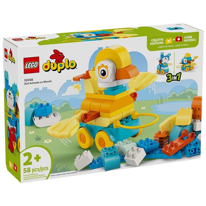LEGO 10448 ANIMALES SOBRE RUEDAS 3EN1