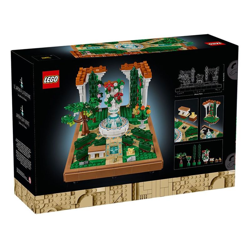 LEGO Jardín con Fuente (10359)-6