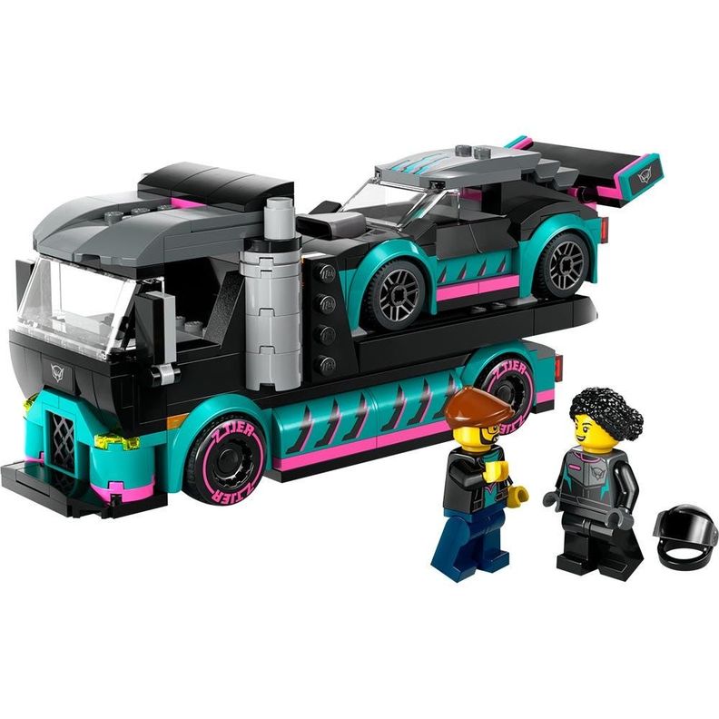 Lego City Auto De Carreras Y Camión De Transporte-1