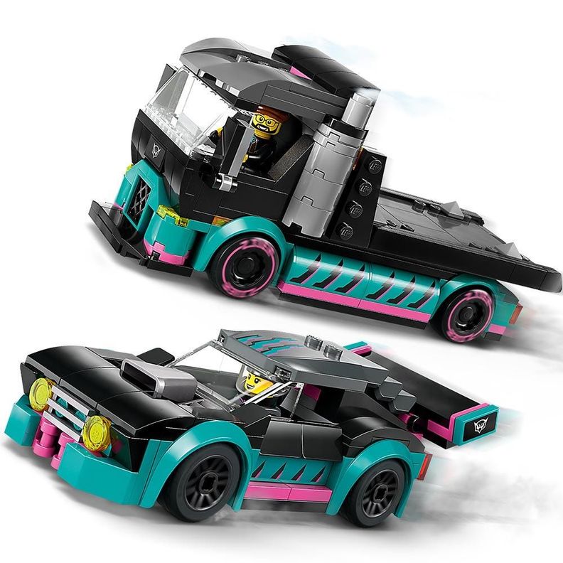 Lego City Auto De Carreras Y Camión De Transporte-2