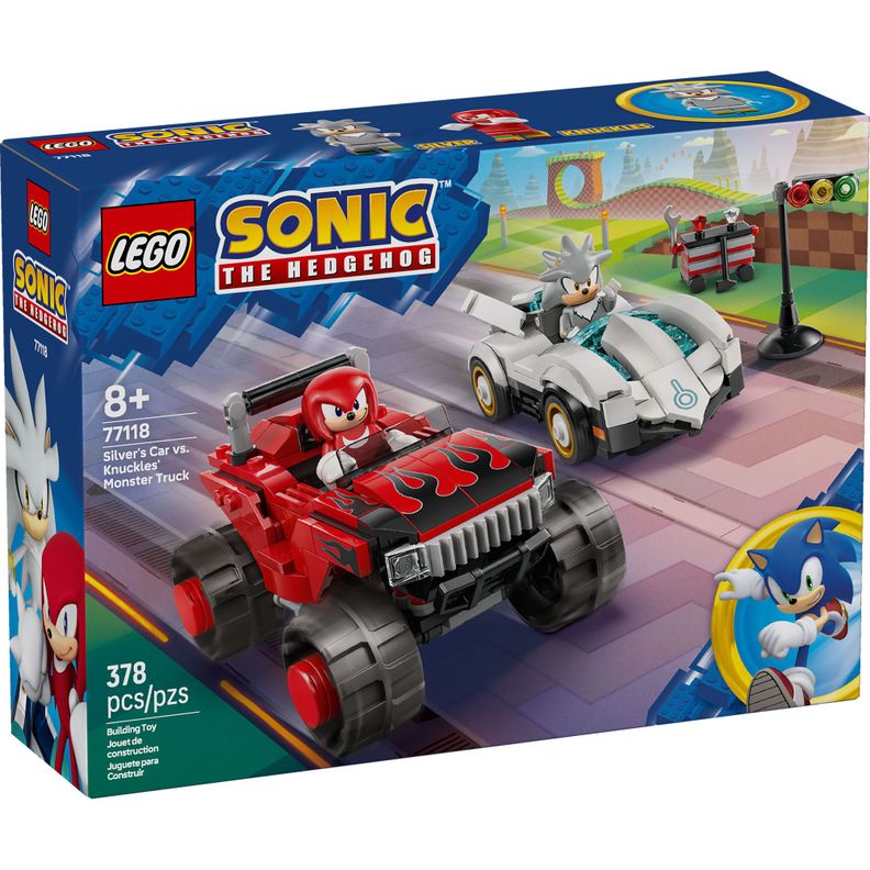 AUTO DE SILVER VS. CAMIONETA MONSTRUO DE KNUCKLES SONIC