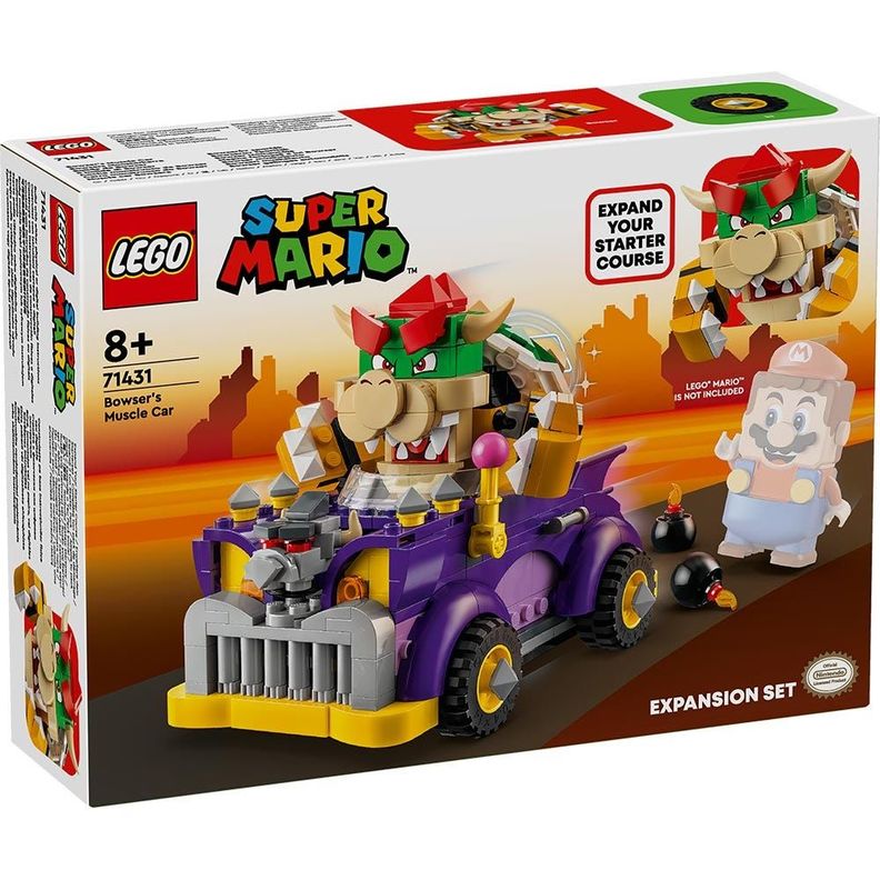 Lego Set De Expansión: Auto Monstruoso De Bowser (71431)-0