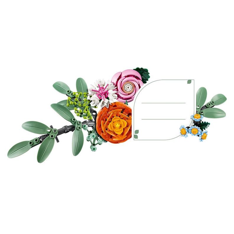 LEGO Ramo de Flores Fantasía en Rosa (10342)-5