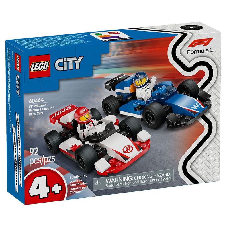 LEGO Autos de F1 Williams Racing y Haas F1 (60464)