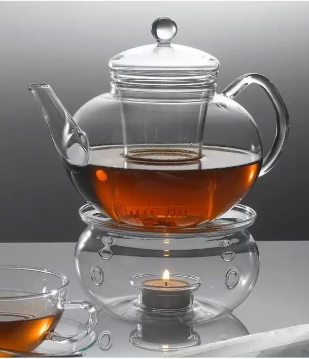 calentador de tetera de vidrio Te y también infusión-1