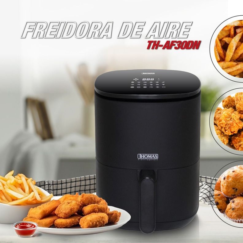Freidora de Aire TH-AF30DN Digital Led Touch de 3,0 lts-1