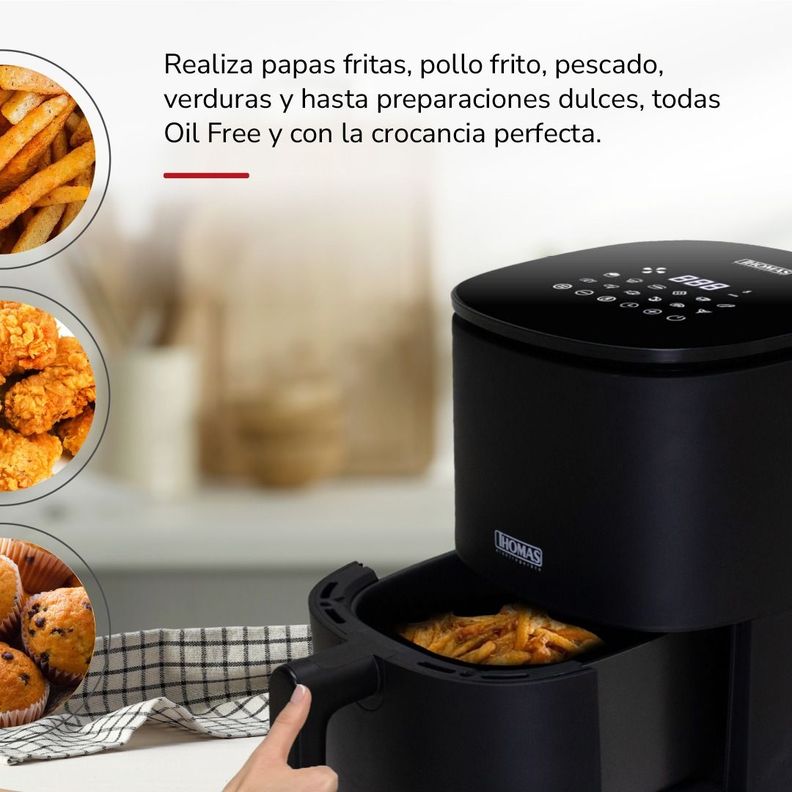 Freidora de Aire TH-AF30DN Digital Led Touch de 3,0 lts-2
