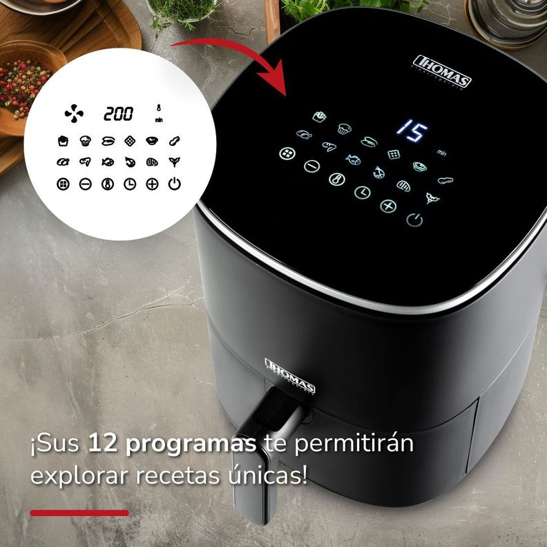 Freidora de Aire TH-AF30DN Digital Led Touch de 3,0 lts-3