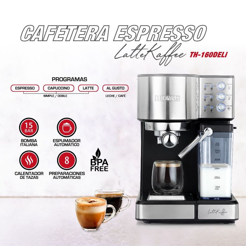 Cafetera Expresso Latekaffee TH-160DELi-1