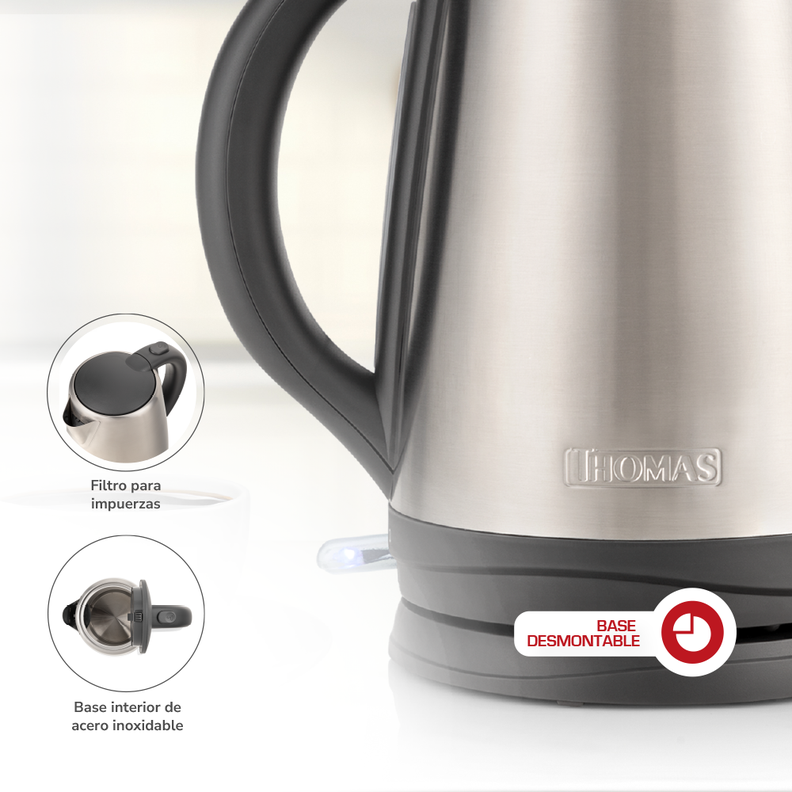 Hervidor Acero Inoxidable 1.8lts TH-5408i-3