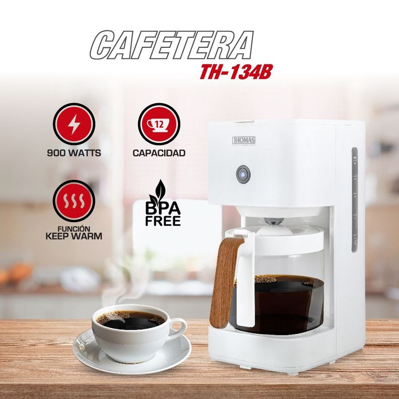 Cafetera de Filtro 1,5 lts TH-134B-1