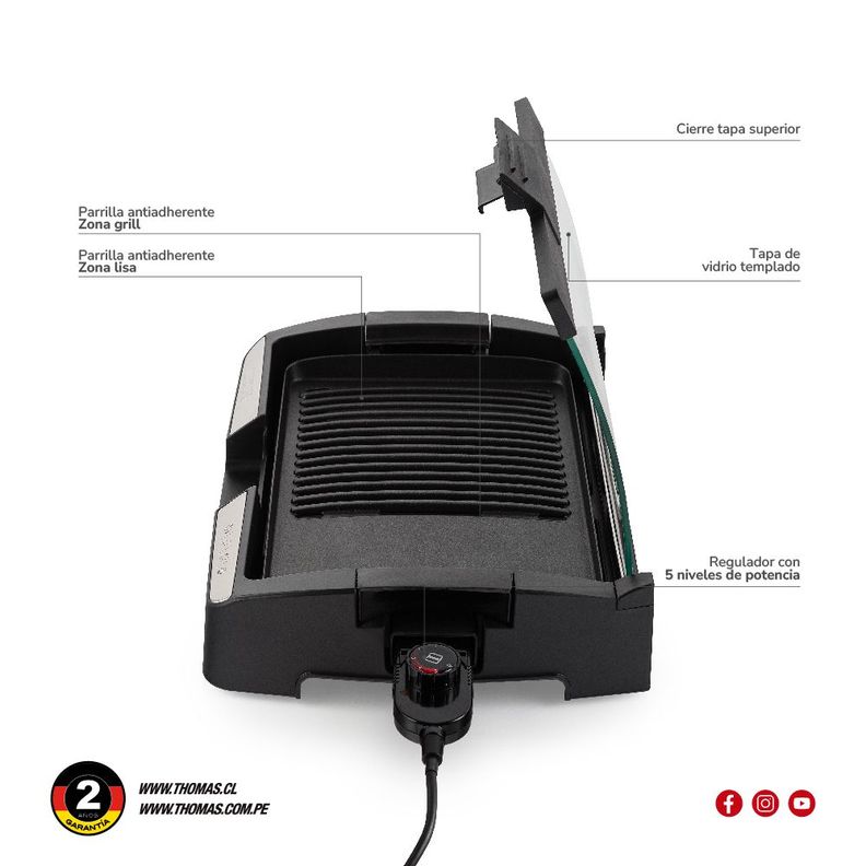 Parrilla Eléctrica TH-224-5