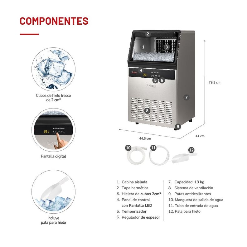 Hielera Ice Maker TH-IM45Ki-4