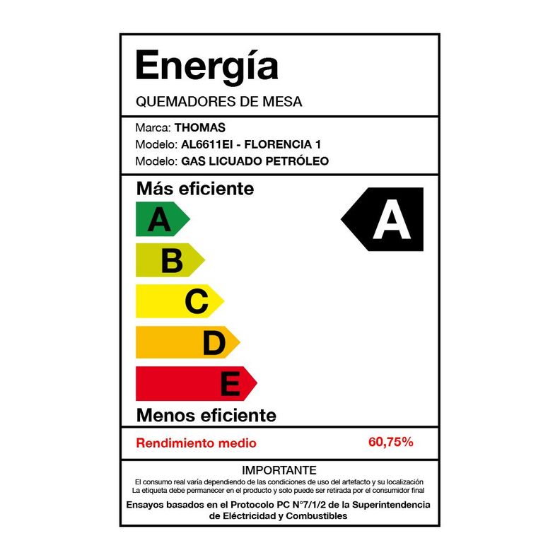 Cocina 4 quemadores horno de 70 Lts-5