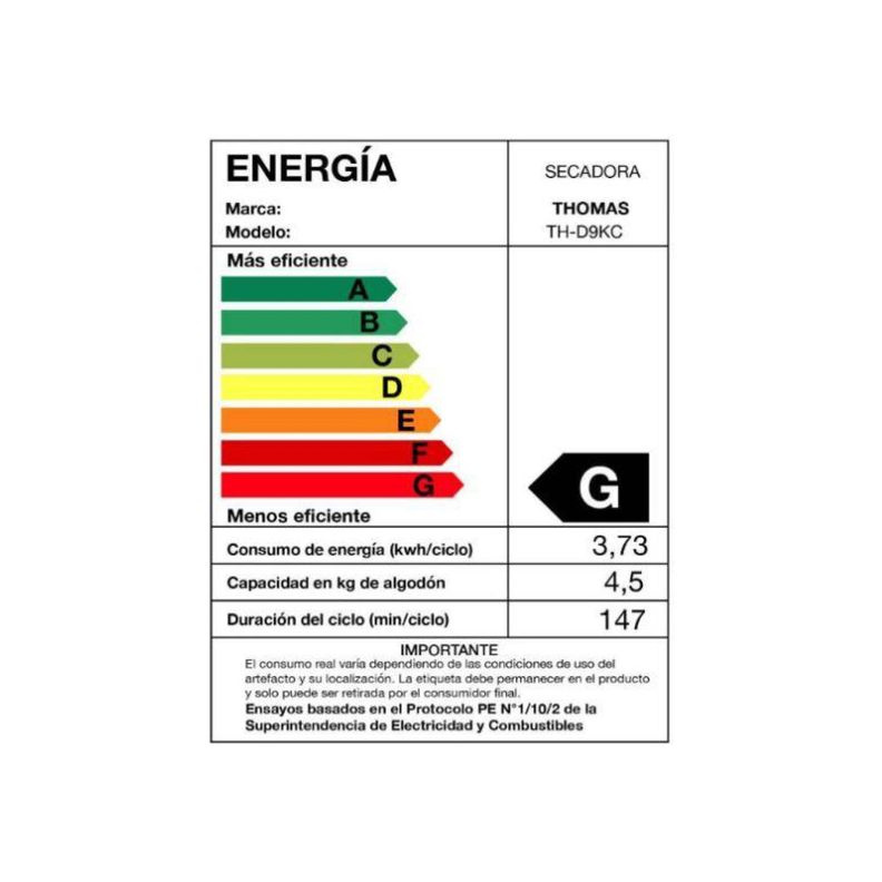 Secadora Eléctrica 9 Kg por Condensación-6