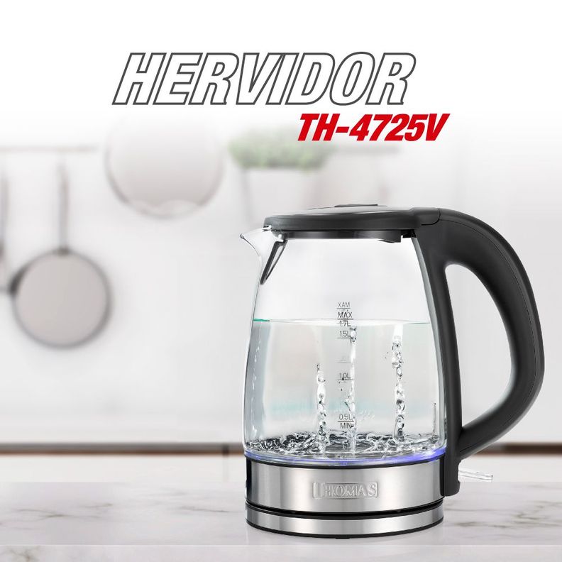 Hervidor de Vidrio 1,7lts TH-4725V-1