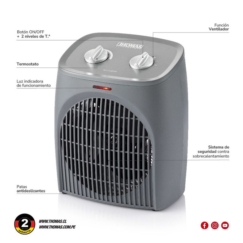 Termoventilador Thomas TH-FH28-5
