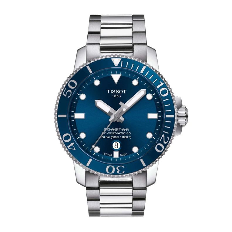 Reloj Tissot Seastar 1000 43MM T1204071104103 Azul
