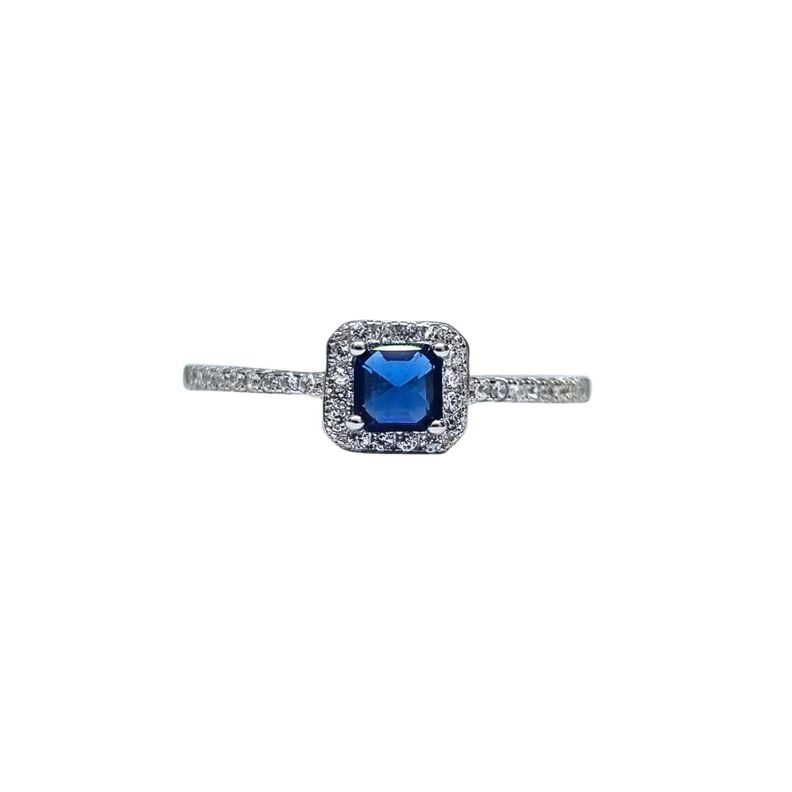 Anillo Cuadrado Cintillo Plata 925