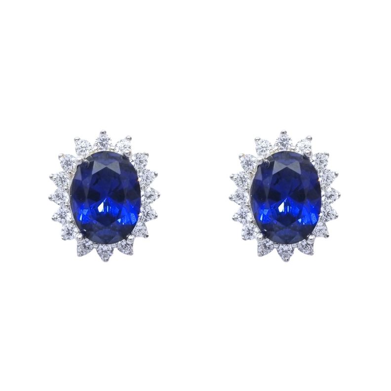 Aros Lady Amatista/Zafiro Plata 925